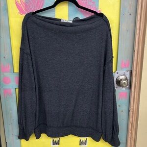 Women's We the free Off-Shoulder Gray Sweater
